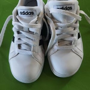 Addiadas  white and Black kids shoes